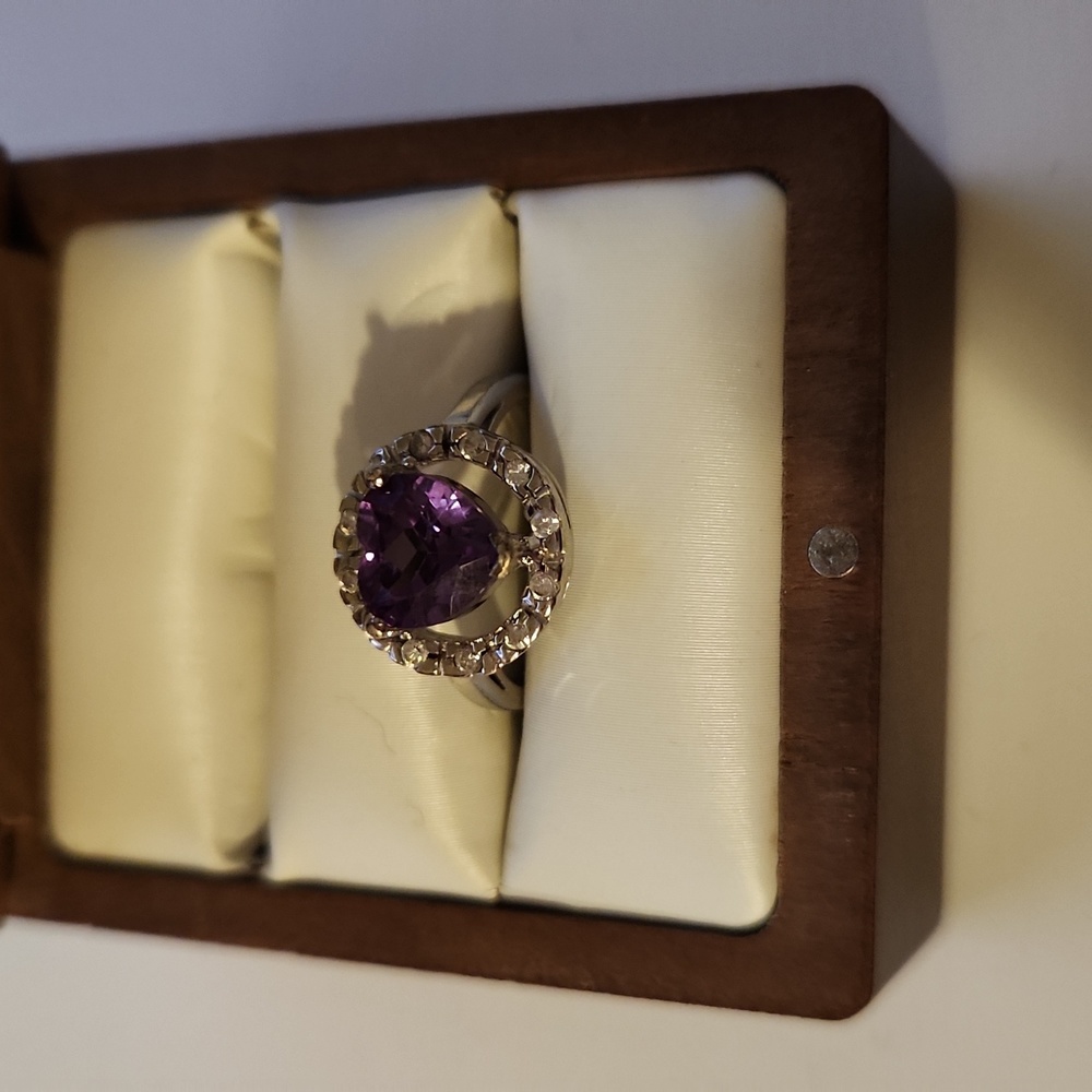 Purple Stone Ring - image 1